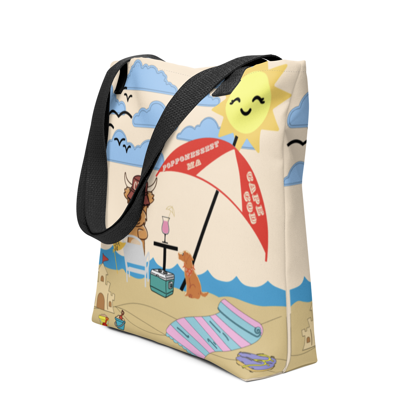 Popponessett Beach Association - Tote Bag - Beige