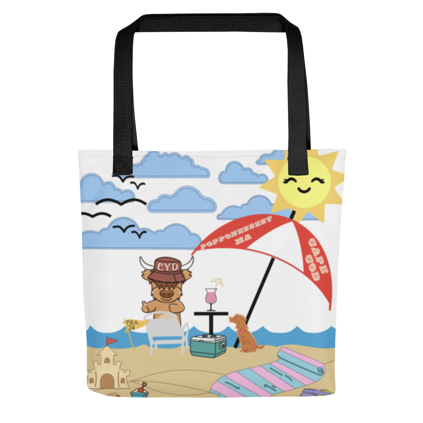 Popponessett Beach Association - Tote Bag - White