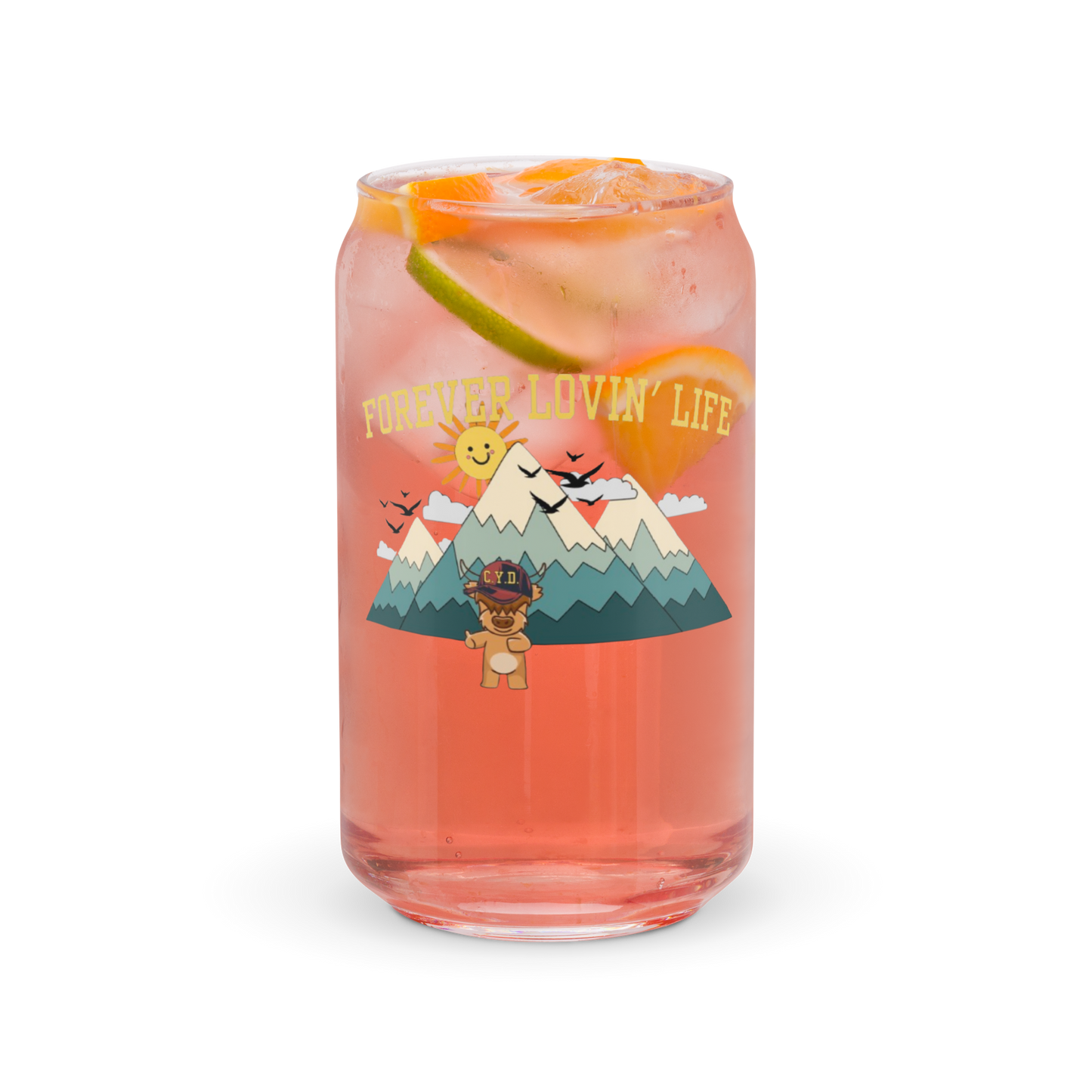 Forever Lovin Life - Can-Shaped Glass