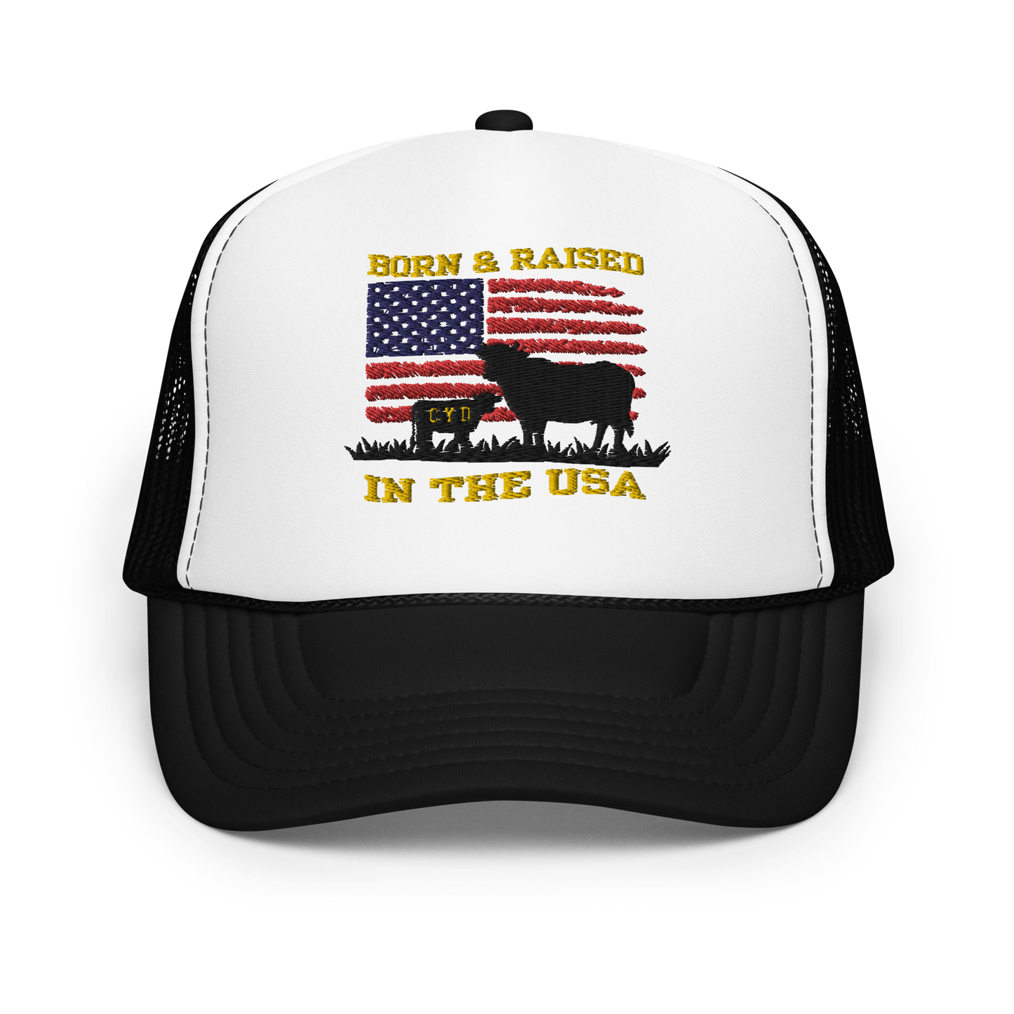 Born & Raised in The USA - Adults Trucker Hat