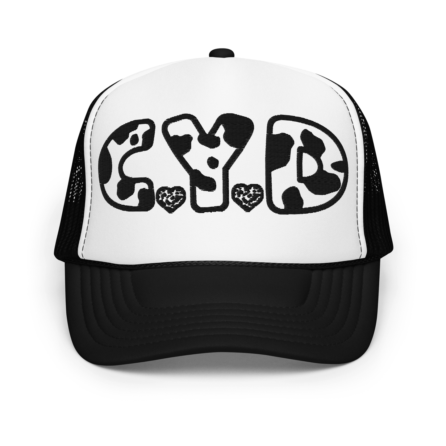 CYD in Cow Print - Adults Foam Trucker Hat