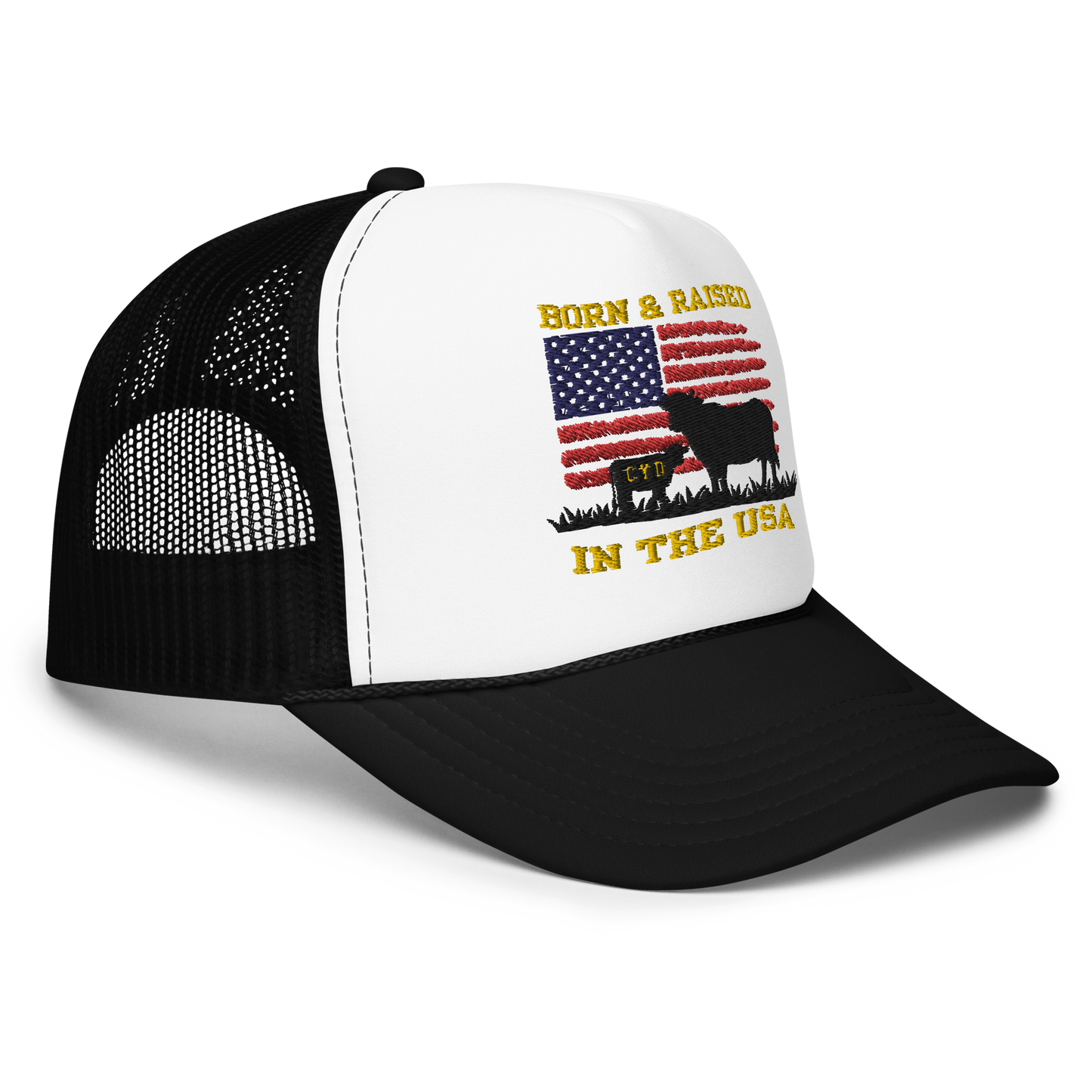 Born & Raised in The USA - Adults Trucker Hat