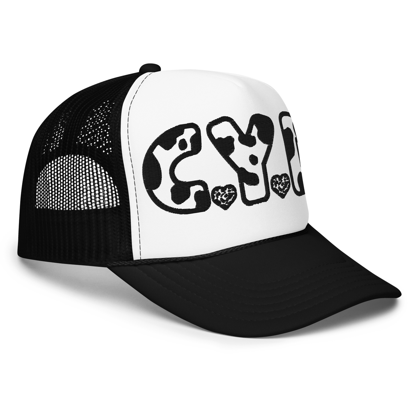 CYD in Cow Print - Adults Foam Trucker Hat