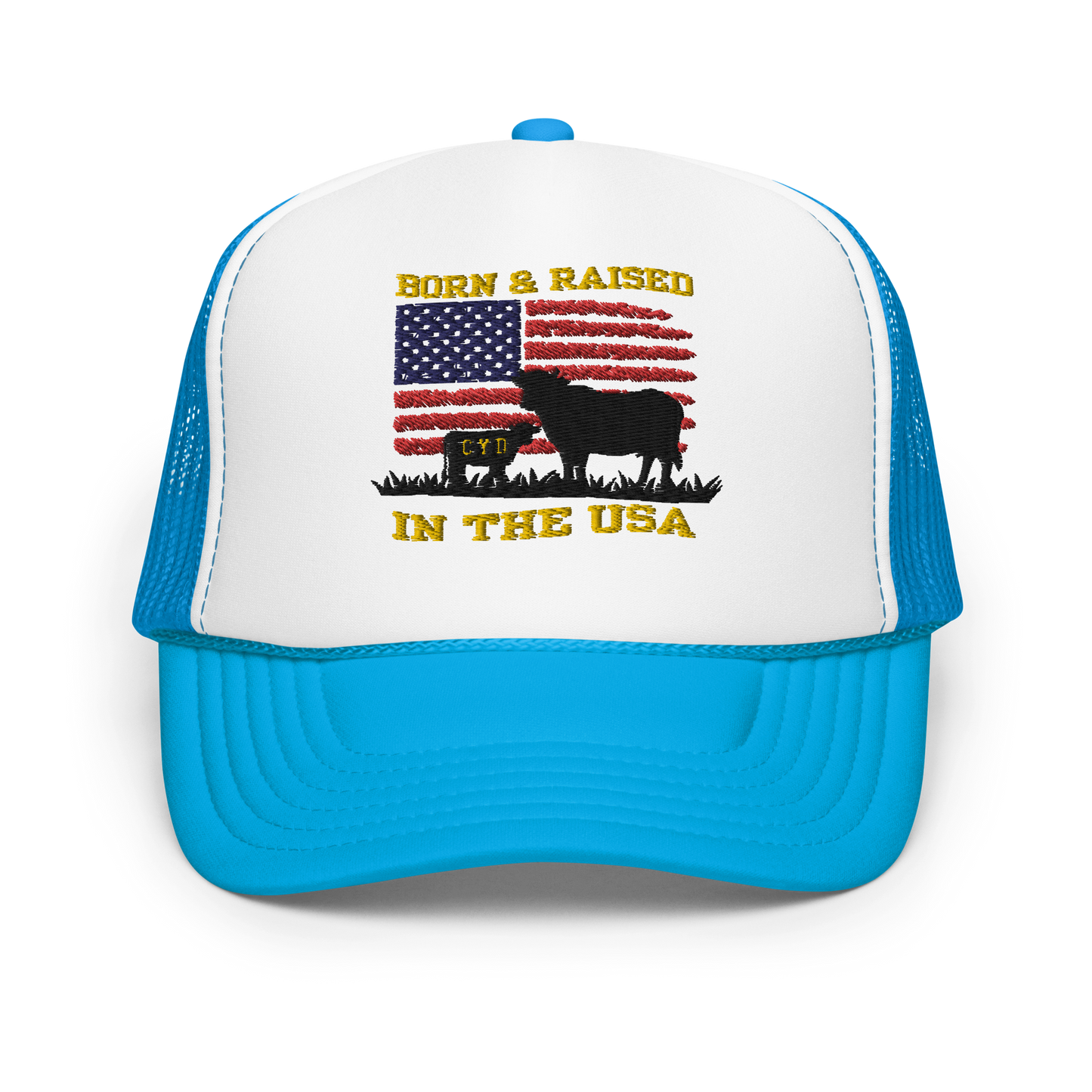 Born & Raised in The USA - Adults Trucker Hat