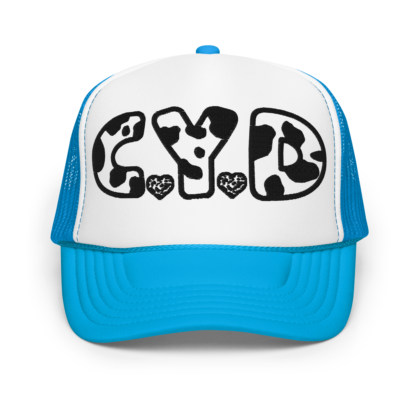 CYD in Cow Print - Adults Foam Trucker Hat