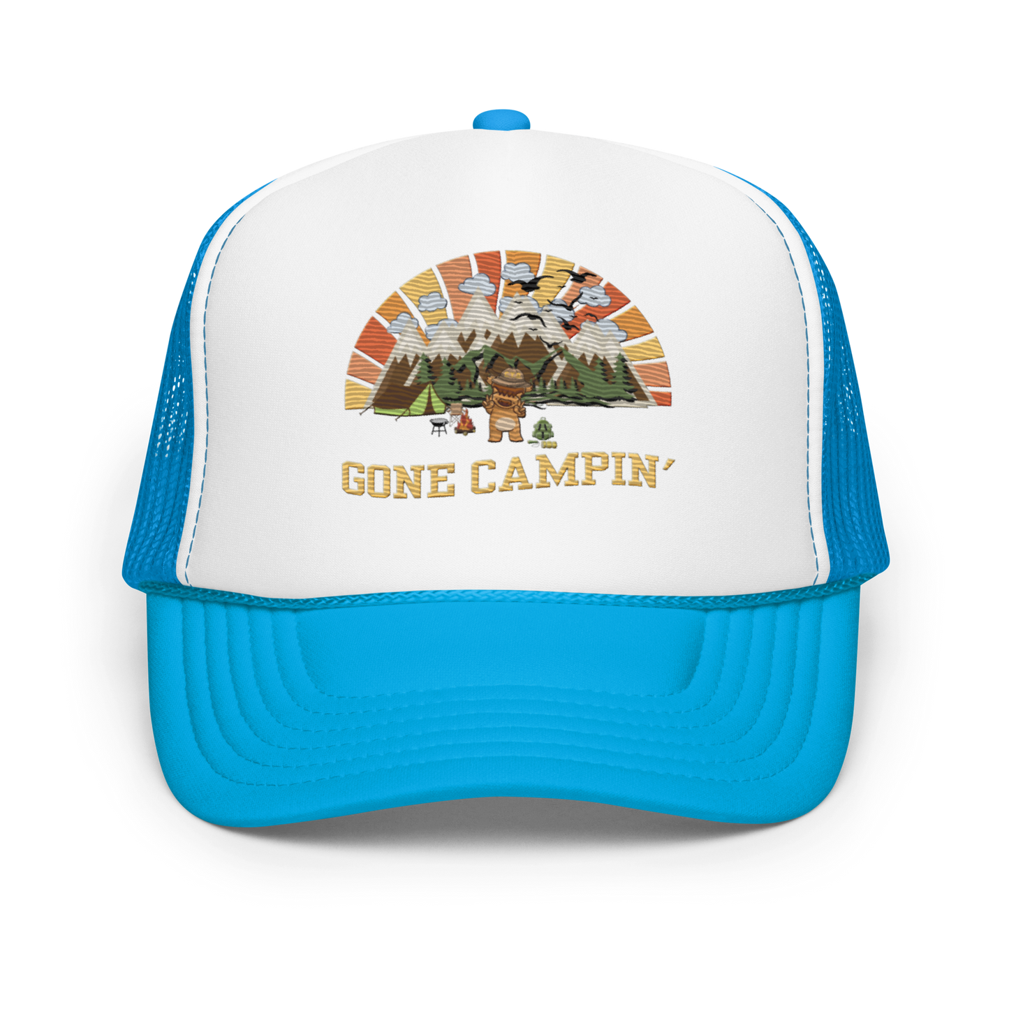 Gone Campin' - Adults Foam Trucker Hat