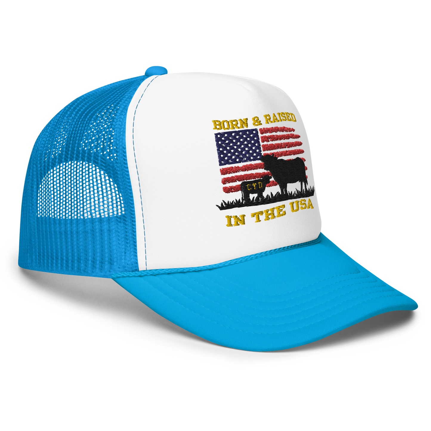 Born & Raised in The USA - Adults Trucker Hat