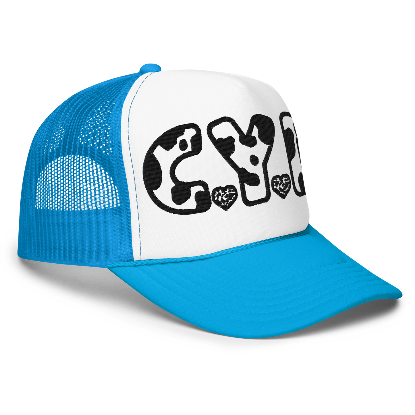 CYD in Cow Print - Adults Foam Trucker Hat