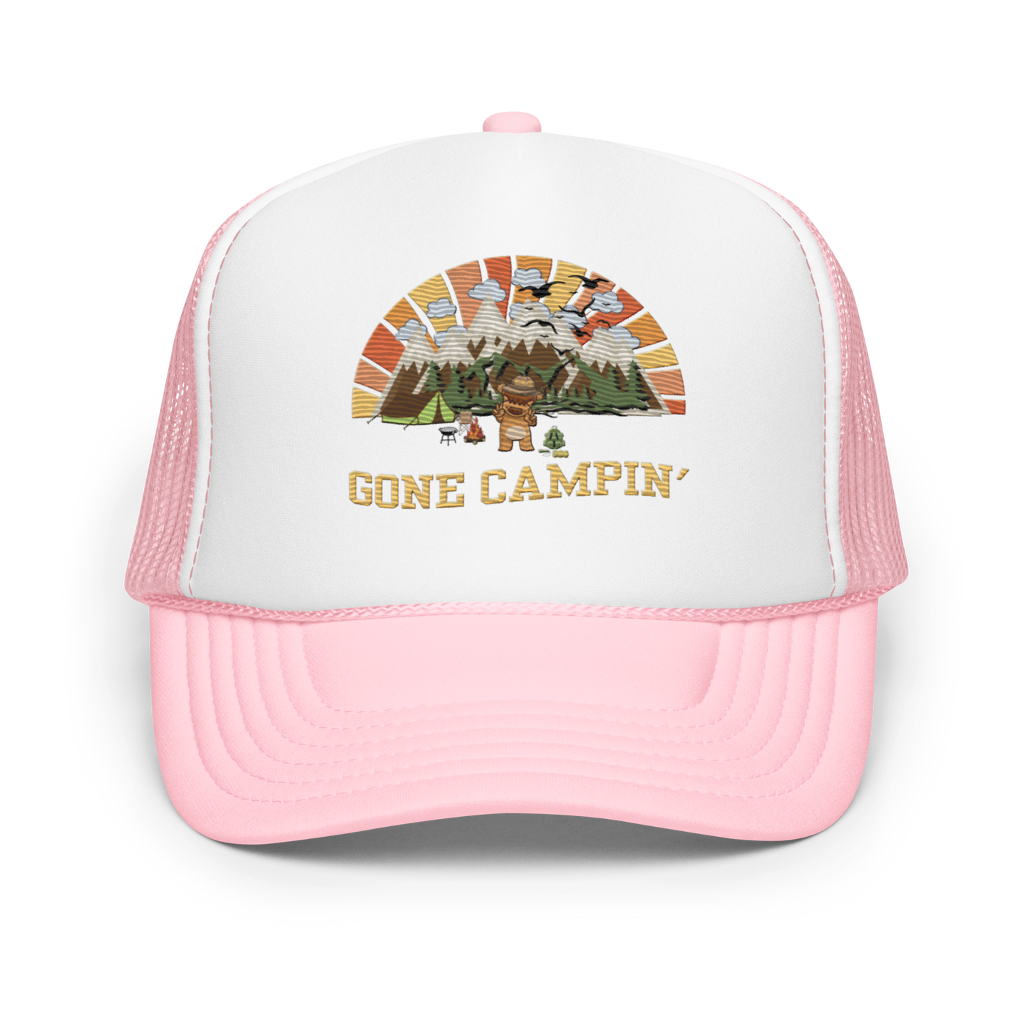 Gone Campin' - Adults Foam Trucker Hat