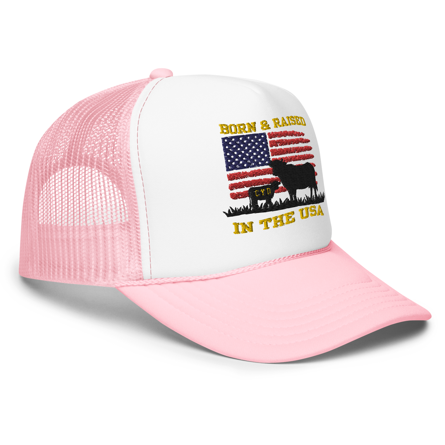 Born & Raised in The USA - Adults Trucker Hat