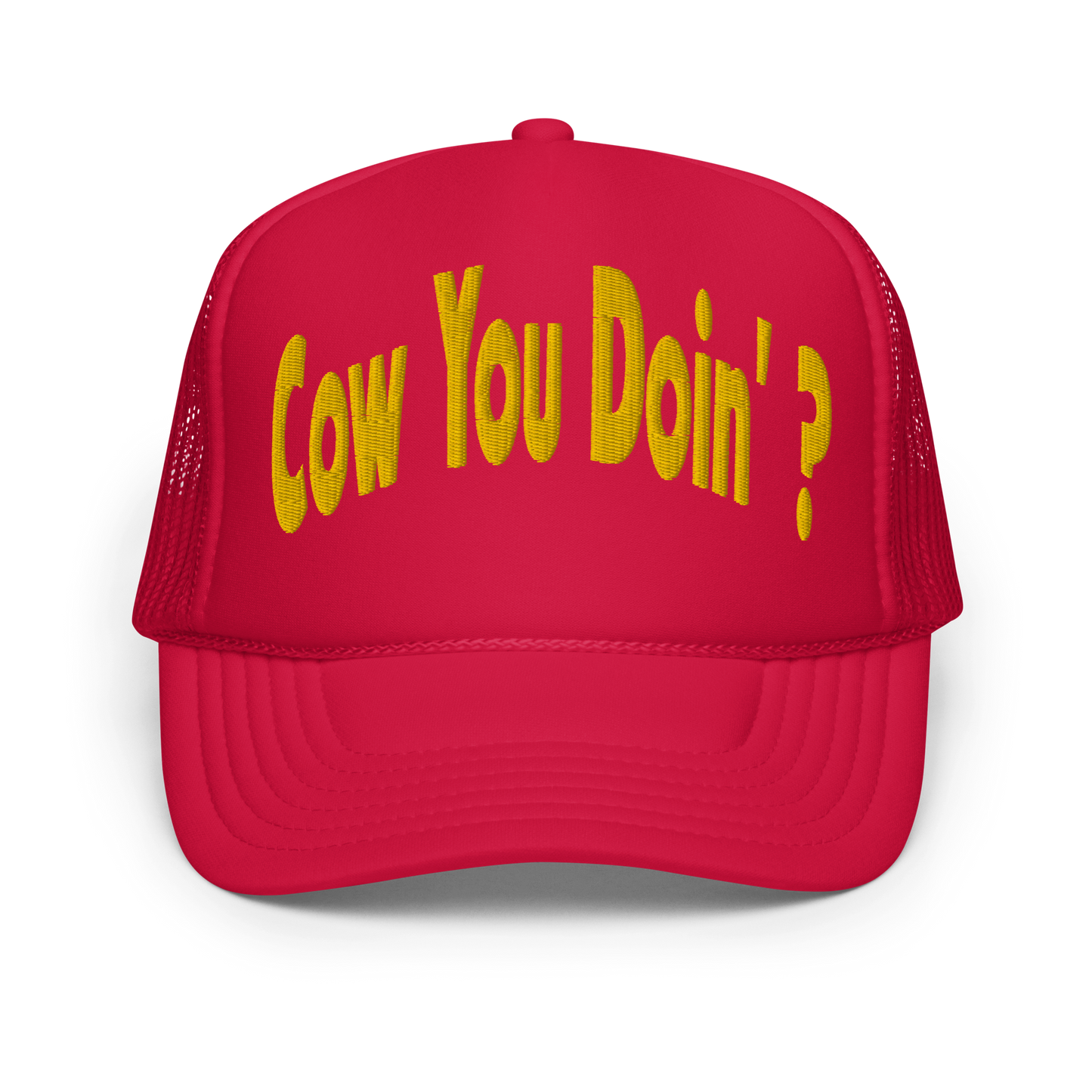 Cow You Doin' - Adults Foam Trucker Hat