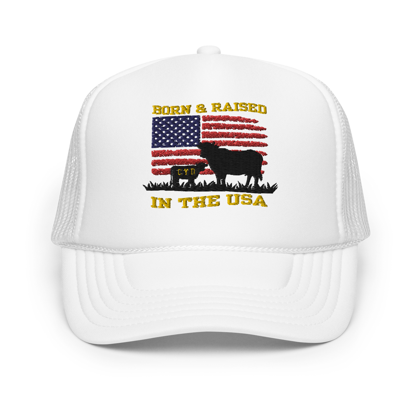 Born & Raised in The USA - Adults Trucker Hat