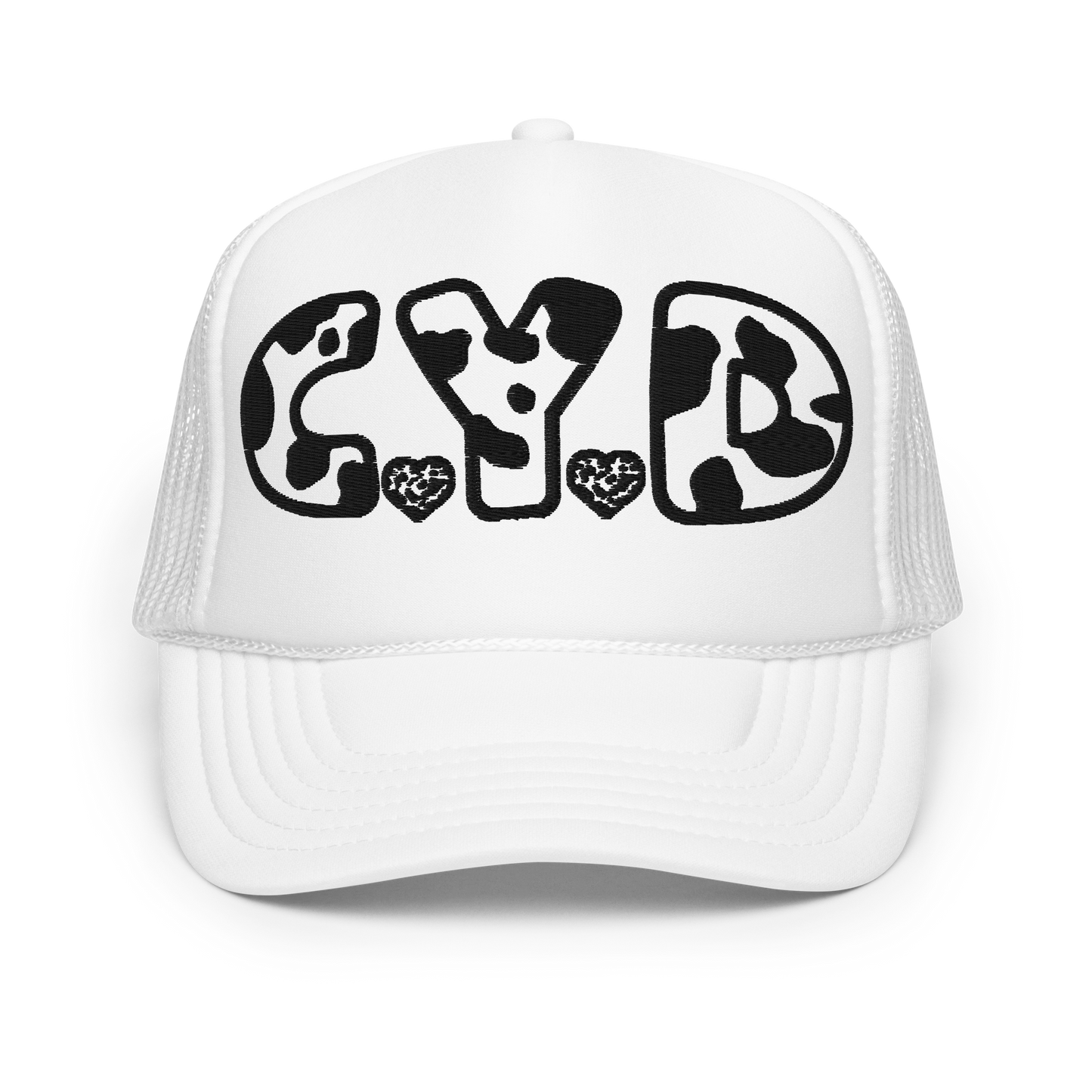CYD in Cow Print - Adults Foam Trucker Hat