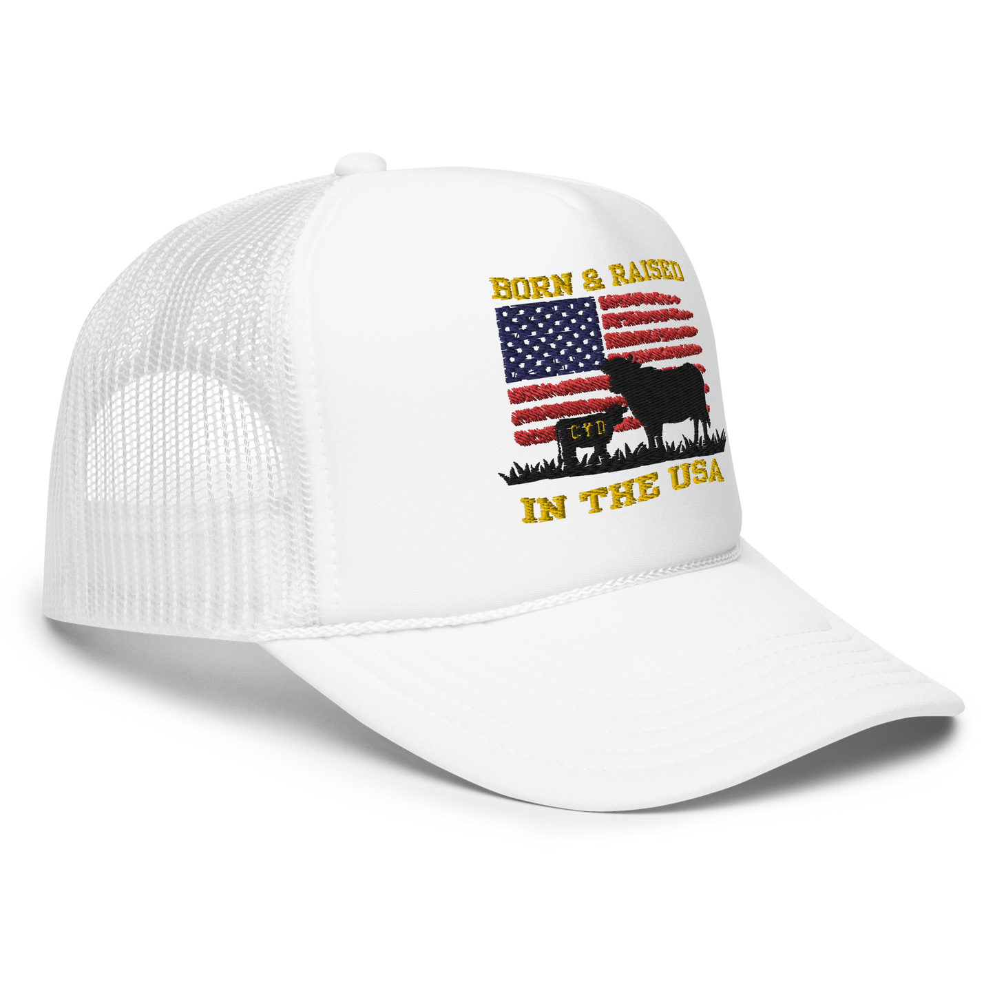Born & Raised in The USA - Adults Trucker Hat