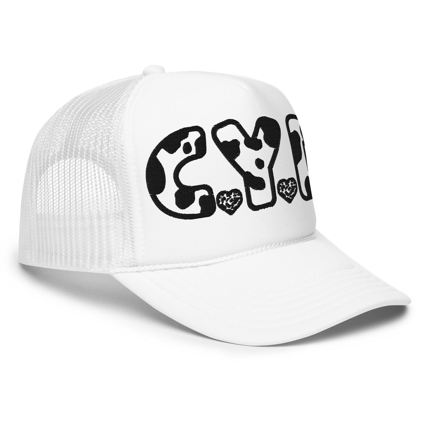 CYD in Cow Print - Adults Foam Trucker Hat
