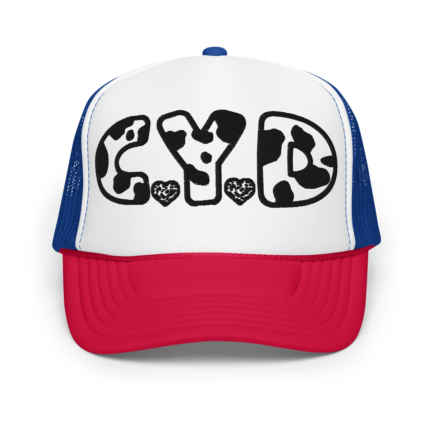 CYD in Cow Print - Adults Foam Trucker Hat