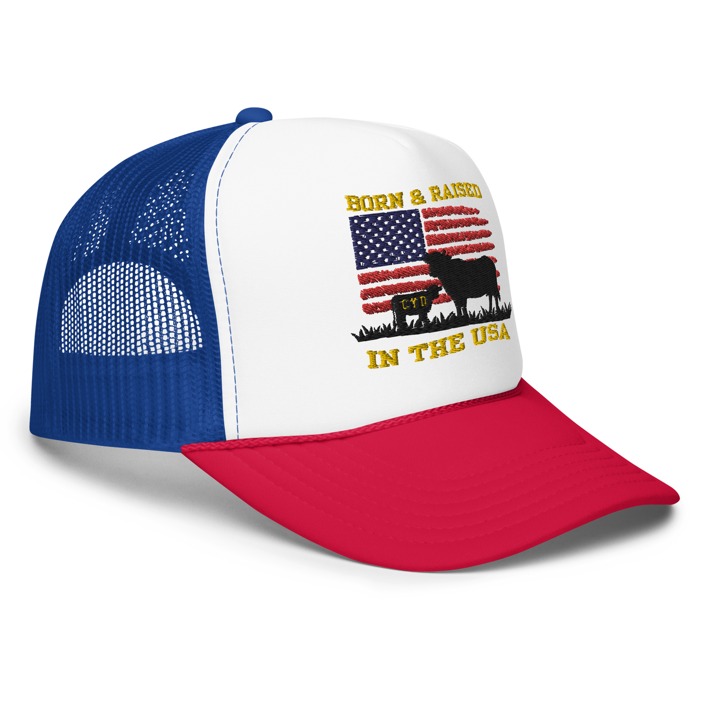 Born & Raised in The USA - Adults Trucker Hat