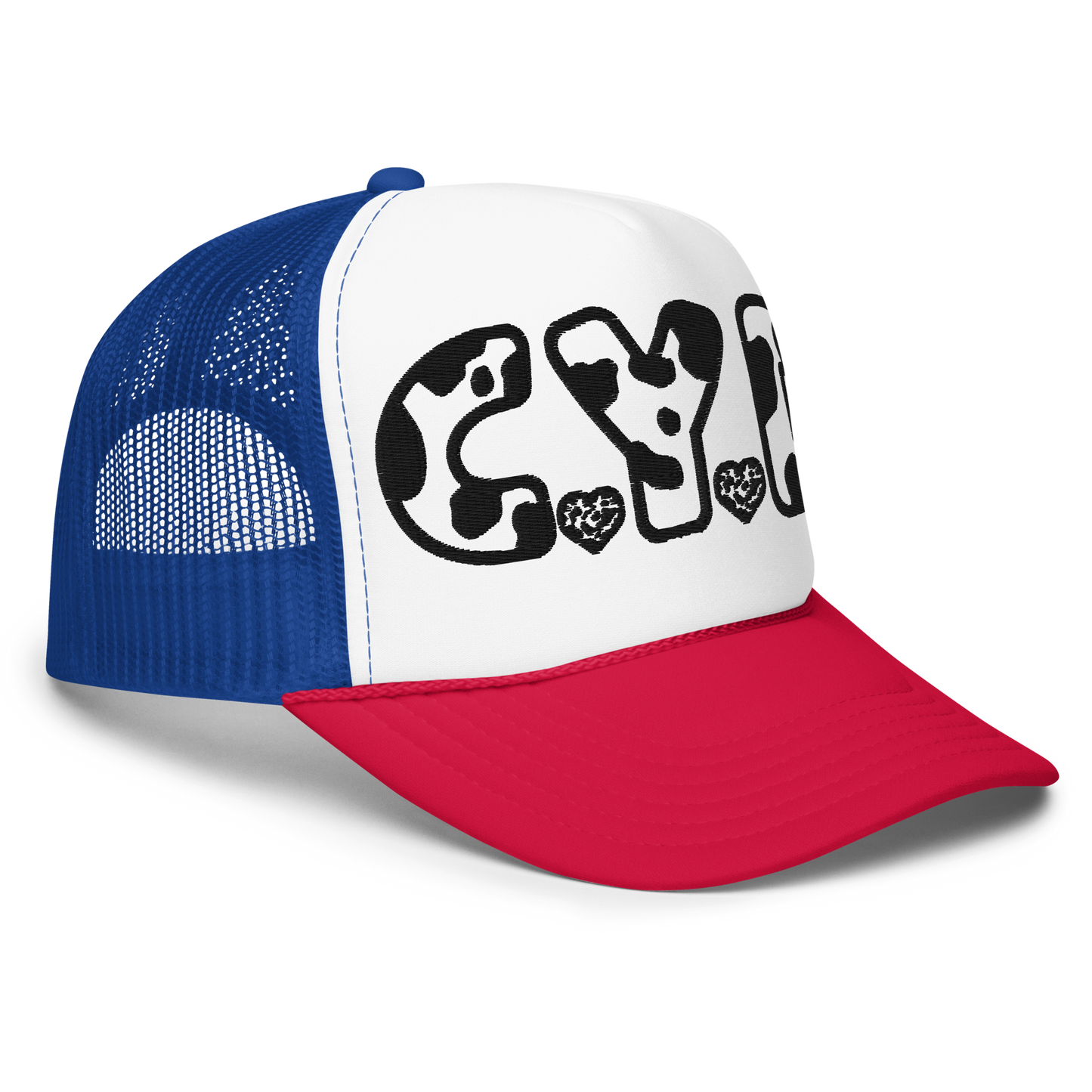 CYD in Cow Print - Adults Foam Trucker Hat