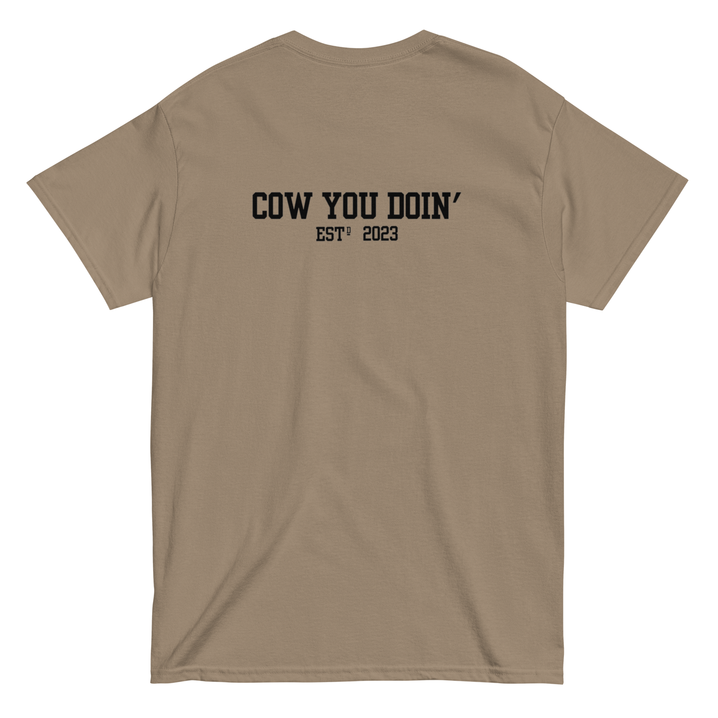 CYD's Black Cow Silhouette - Adults T Shirt