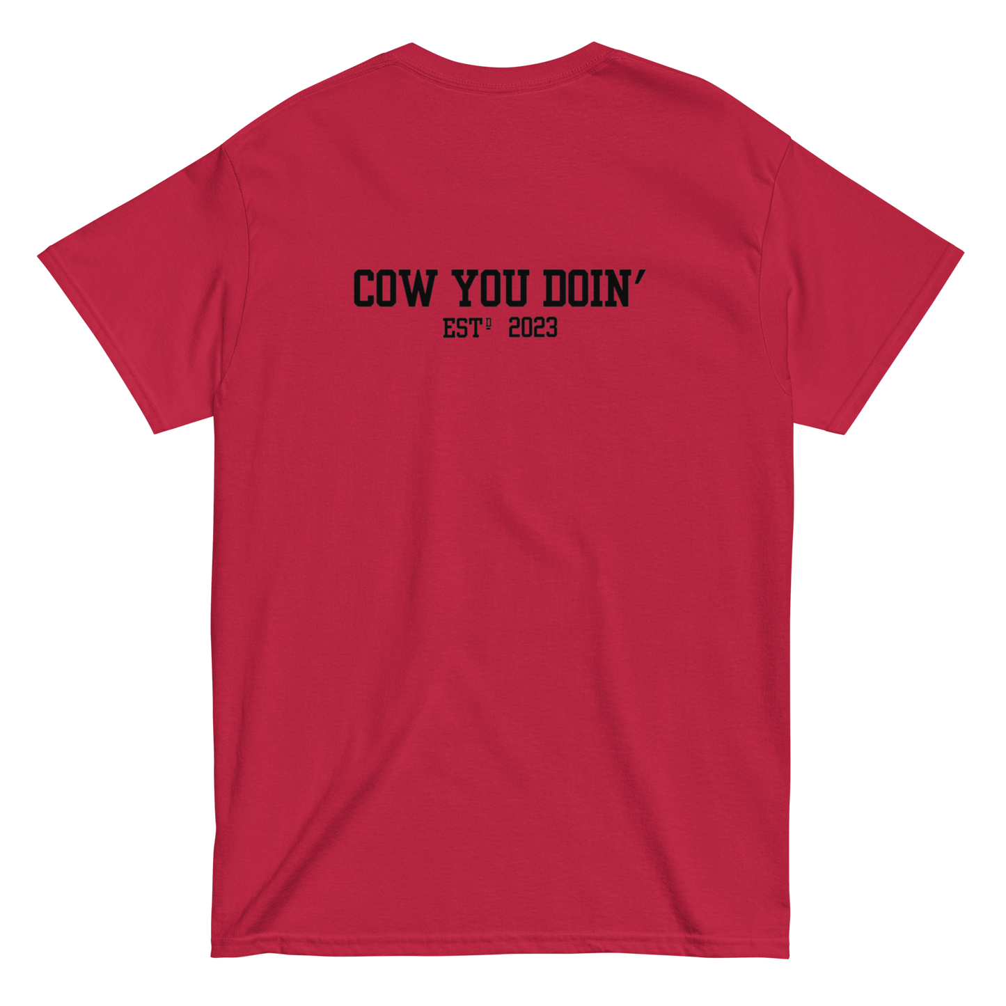 CYD's Black Cow Silhouette - Adults T Shirt