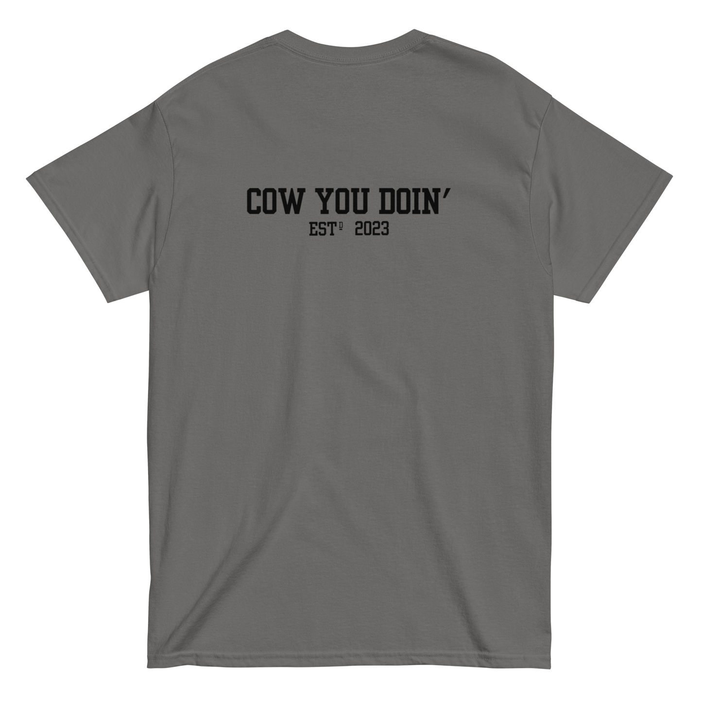 CYD's Black Cow Silhouette - Adults T Shirt