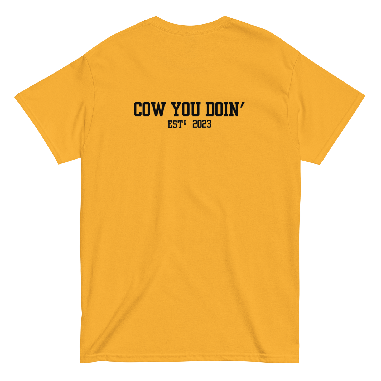 CYD's Black Cow Silhouette - Adults T Shirt