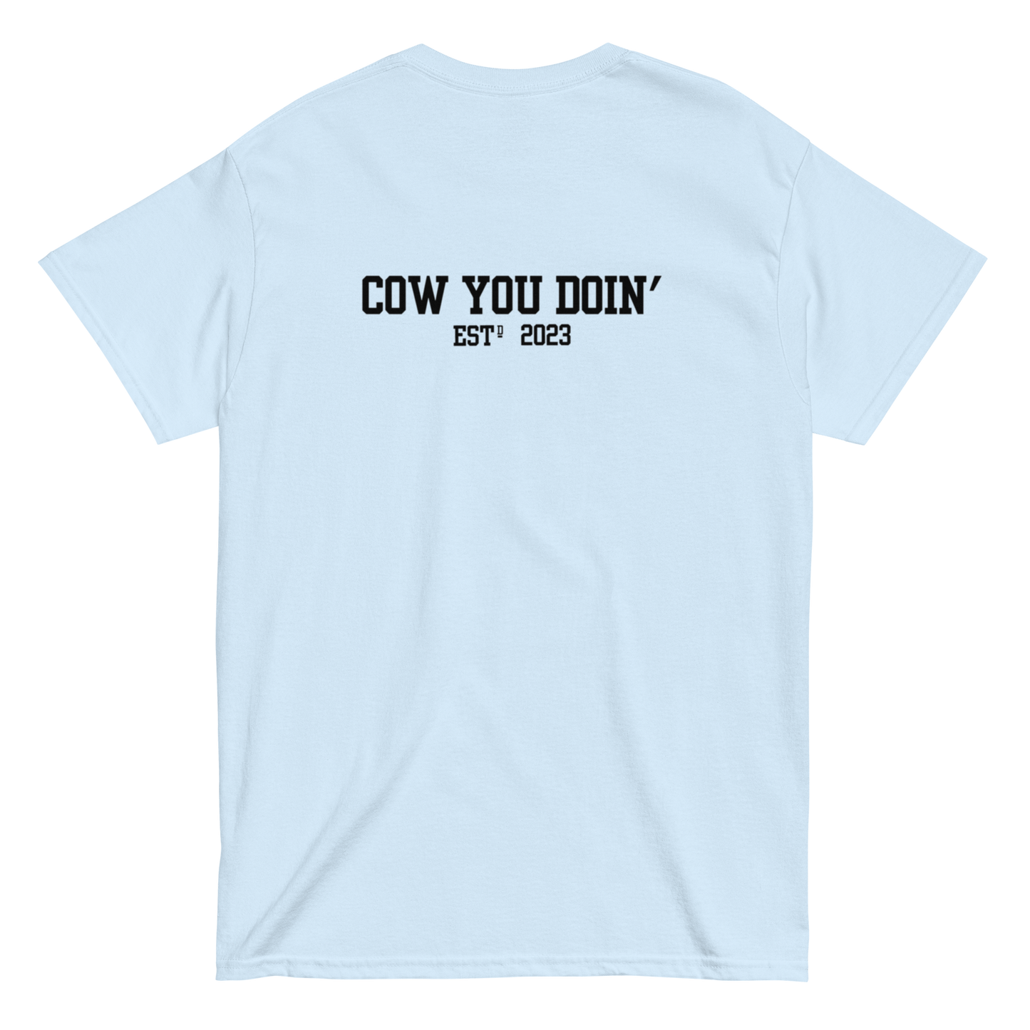 CYD's Black Cow Silhouette - Adults T Shirt