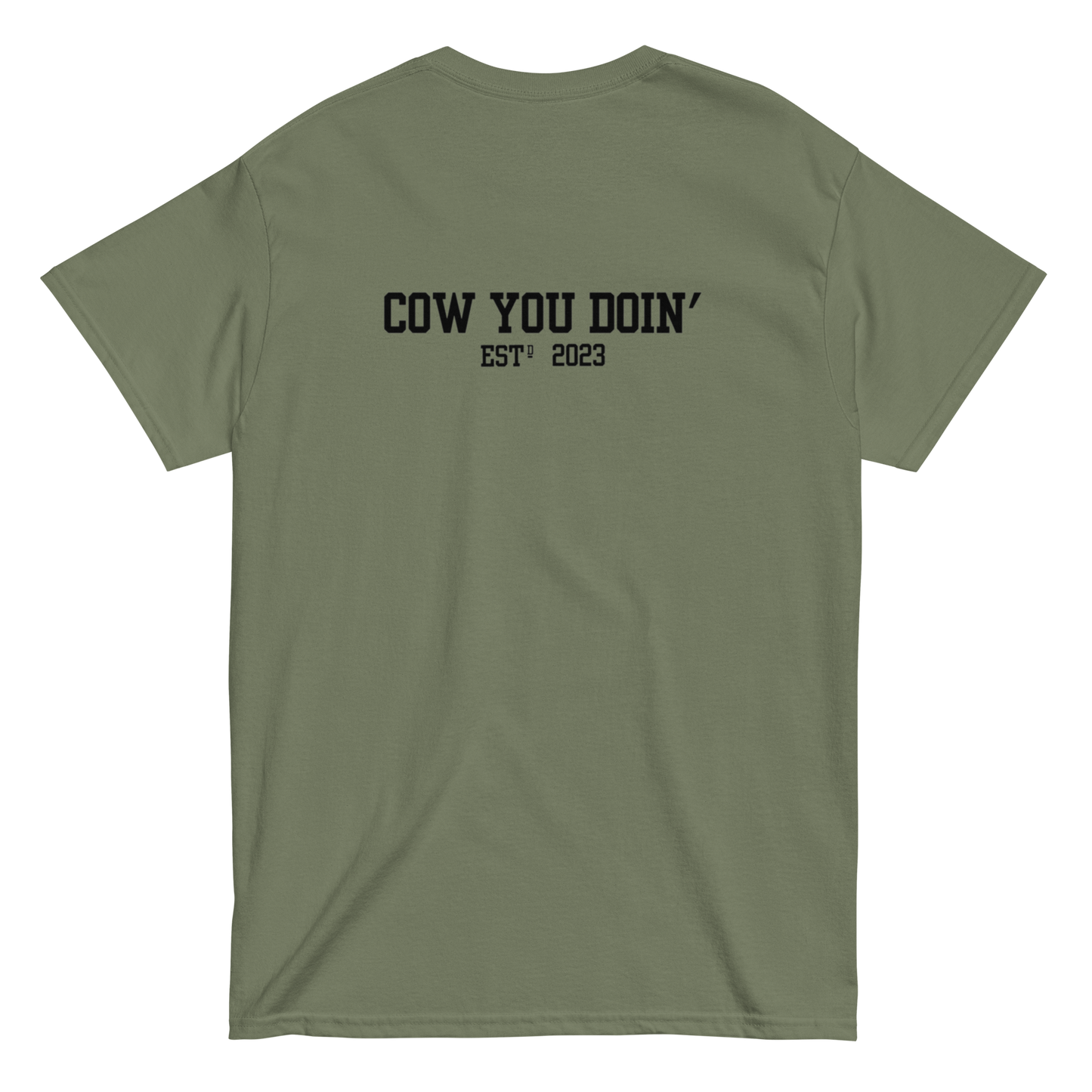CYD's Black Cow Silhouette - Adults T Shirt