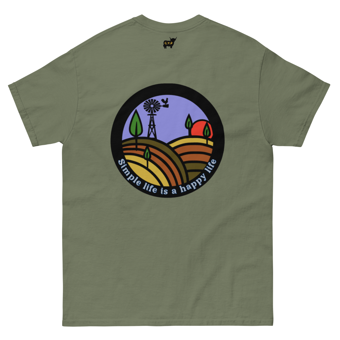 Bean Family Farm Logo / Simple Life - Adults T Shirt