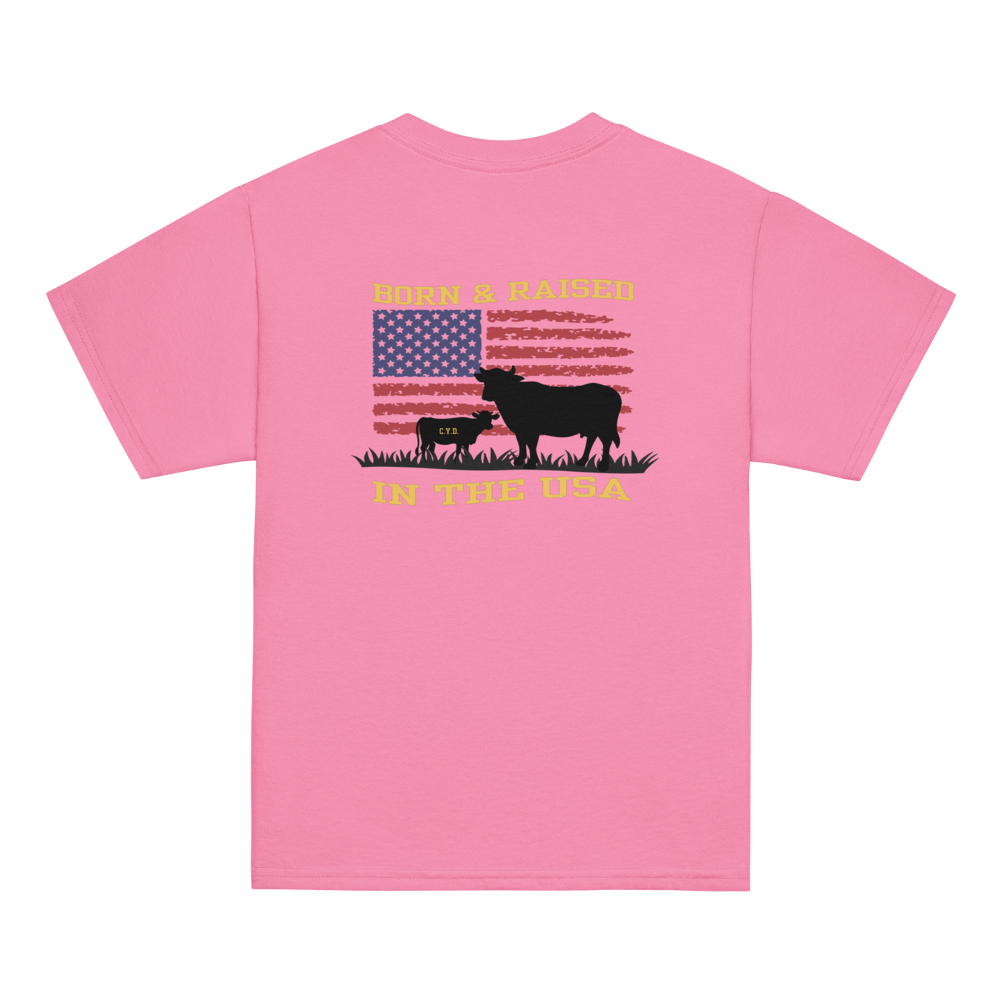 Bean Family Farm / Born & Raised in USA - Kids T Shirt