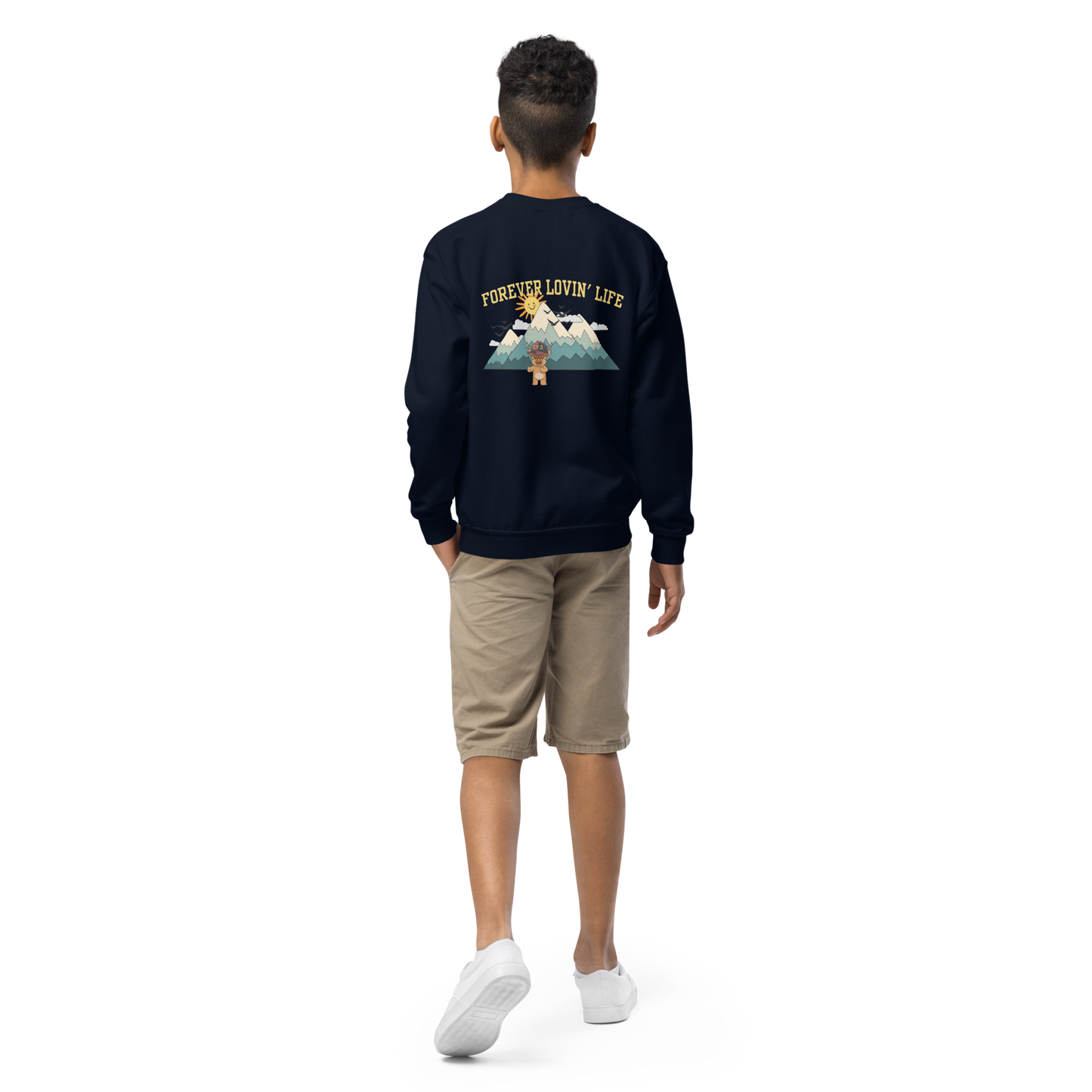 CYD Forever Lovin' Life- Youth Crewneck Sweatshirt