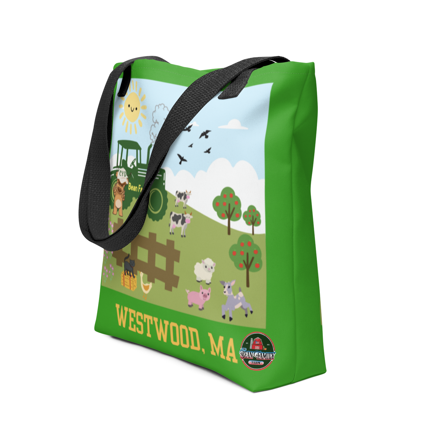 Bean Family Farm - Tote Bag - Tractor Green