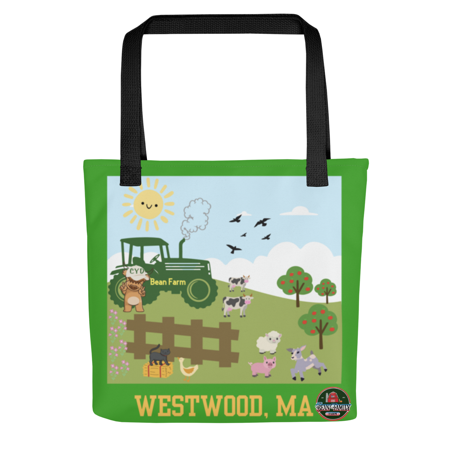 Bean Family Farm - Tote Bag - Tractor Green