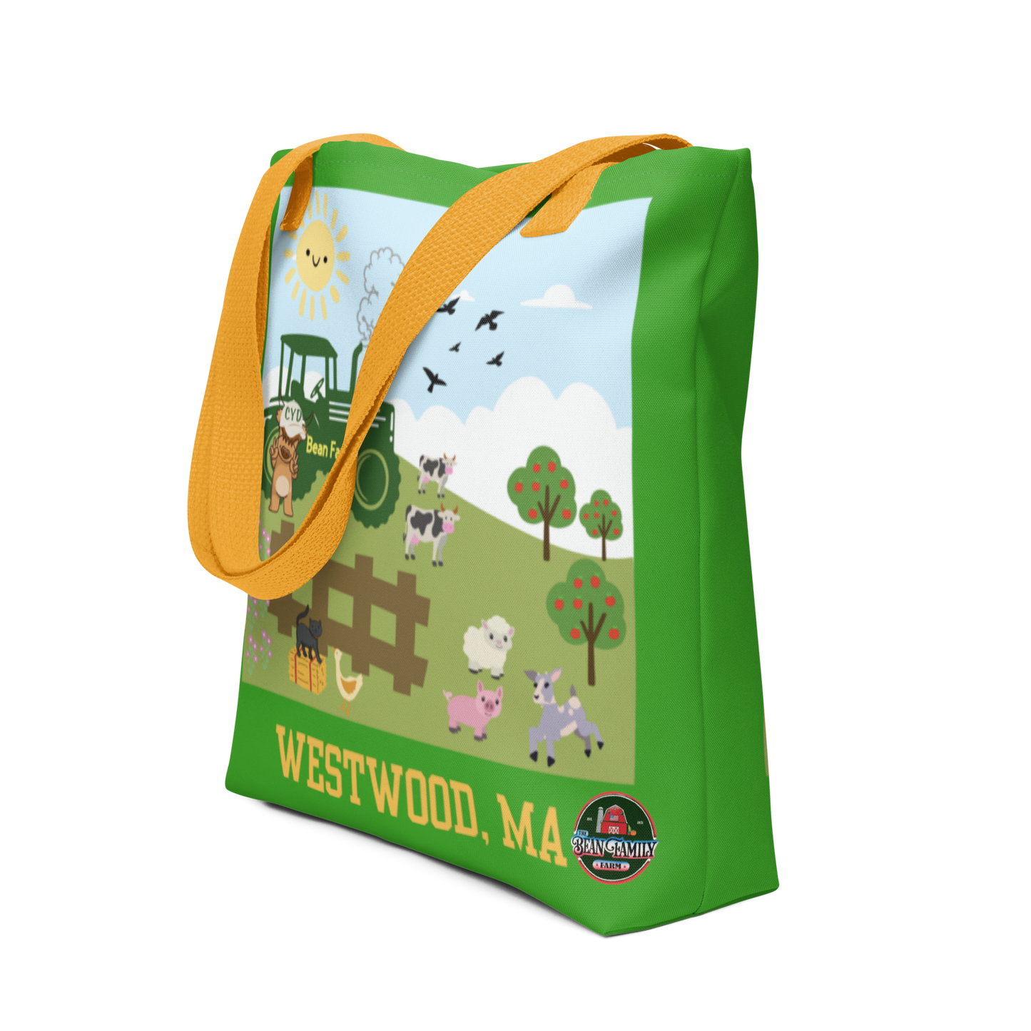 Bean Family Farm - Tote Bag - Tractor Green